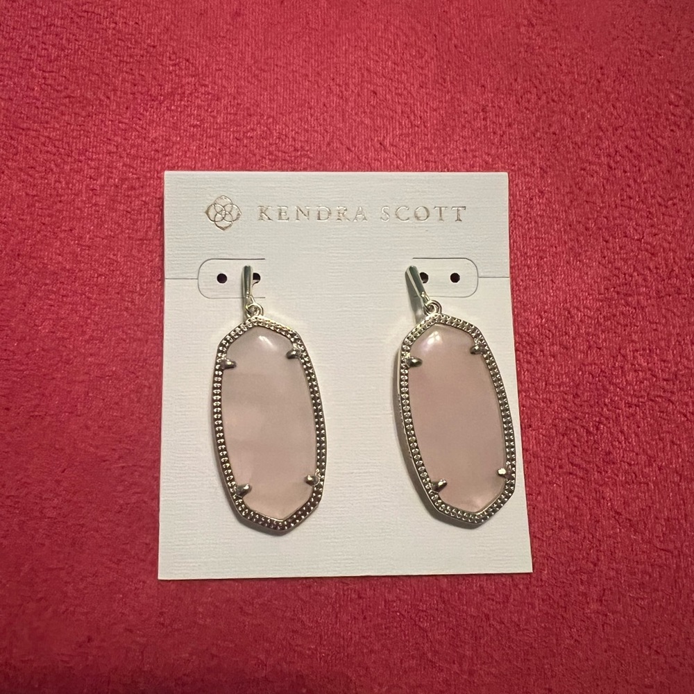 Kendra Scott Elle Earrings Rose Quartz/Gold